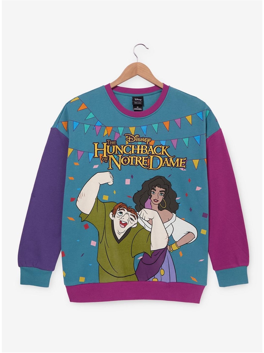 Boxlunch The Hunchback of Notre Dame Colorblock Sweatshirt NWT